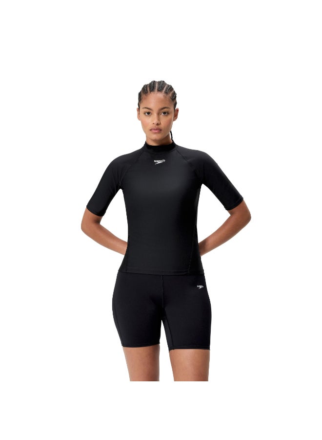 Speedo Logo Long Sleeve Rashguard for Women, X-Large, Blue | Premium Swimwear & Swimming Accessory by Speedo for Training, Fitness and Recreational Use - Image 4
