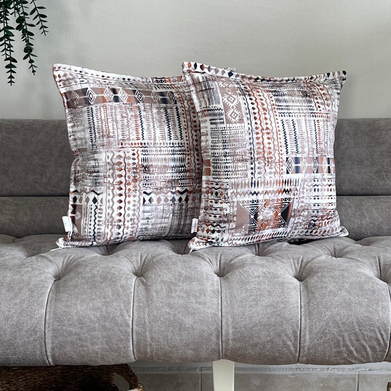 Pattern Izmir Denizimir Decorative Throw Pillow Cover African Pattern 2-Piece  - Image 1