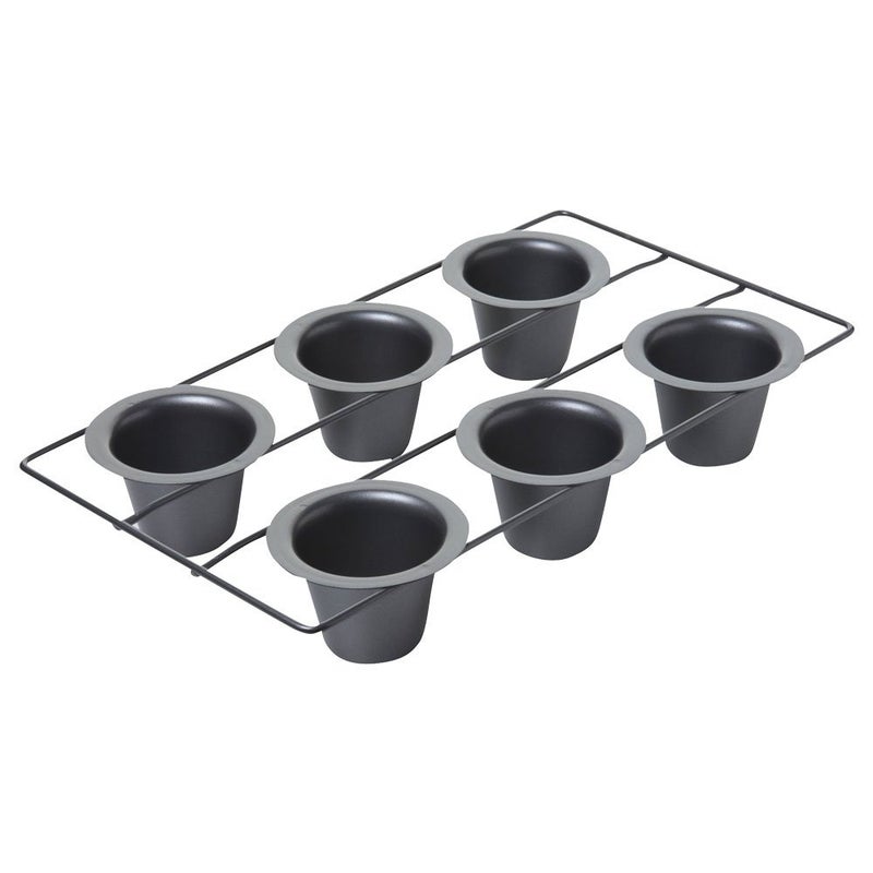 chicago metallic Chicago Metallic Professional 6Cup Popover Pan HeavyWeight Aluminized Steel NonStick Coating for Yorkshire Pudding and Muffins