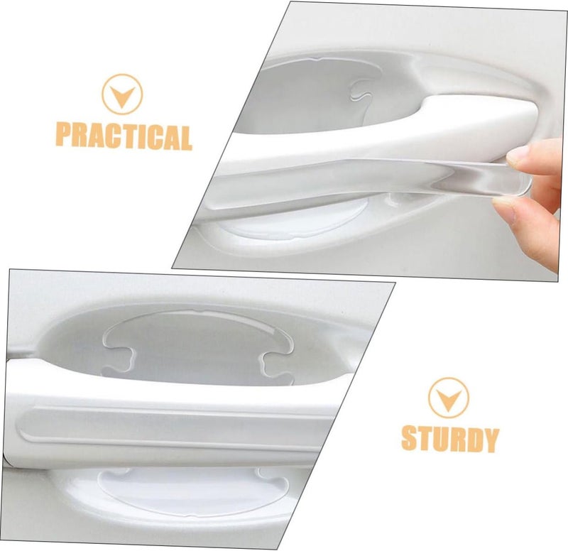 1set Car Door Handle Protective Film Scratch Cover Flexible Door Bowl Stickers for Vehicle Easy to Install - Image 3
