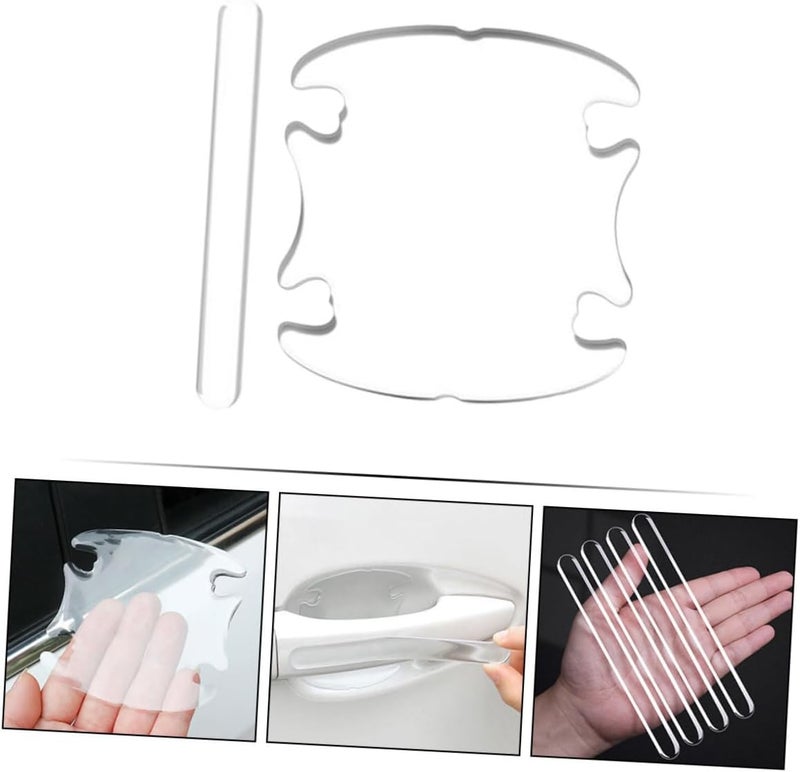 1set Car Door Handle Protective Film Scratch Cover Flexible Door Bowl Stickers for Vehicle Easy to Install - Image 5