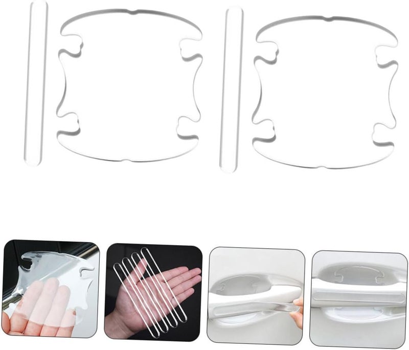 1set Car Door Handle Protective Film Scratch Cover Flexible Door Bowl Stickers for Vehicle Easy to Install - Image 2