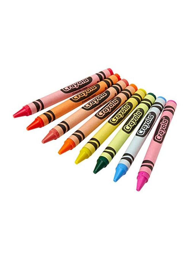 Crayola Neon Crayons Coloring Book Supplies Gift For Kids 8 Count - Image 4
