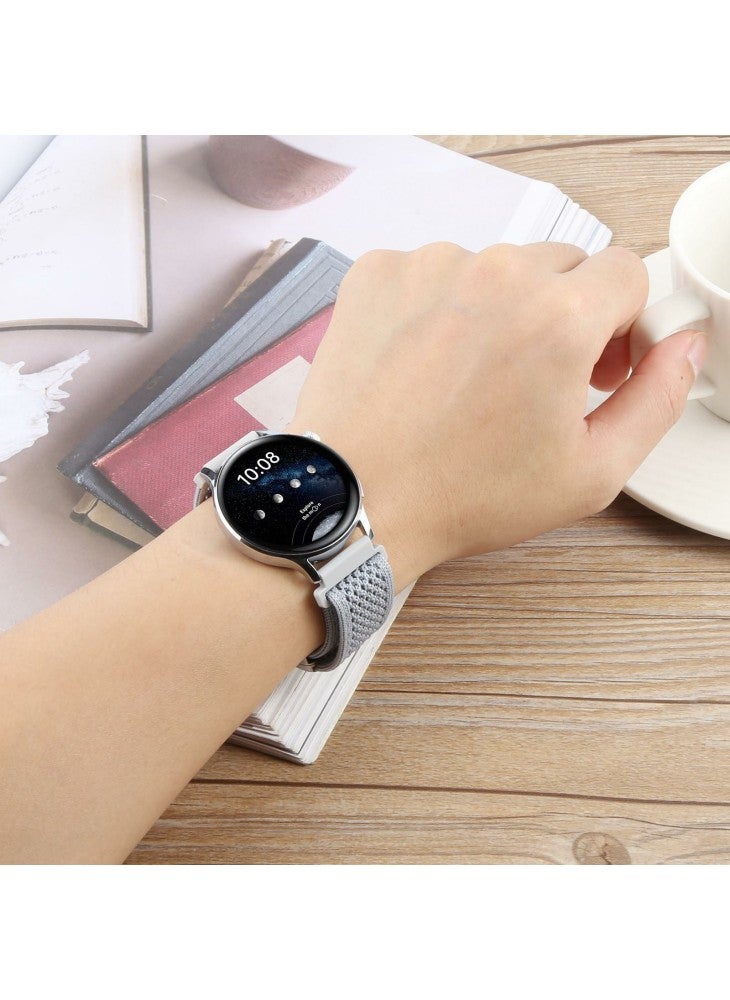 سوار ساعة 22 مم لساعة هواوي GT 5 Pro/GT 5/GT 4/Watch 4/Samsung Galaxy Watch3 45 مم/Huami Amazfit GTR 4 46 مم من النايلون - بنفسجي دخاني - Image 5