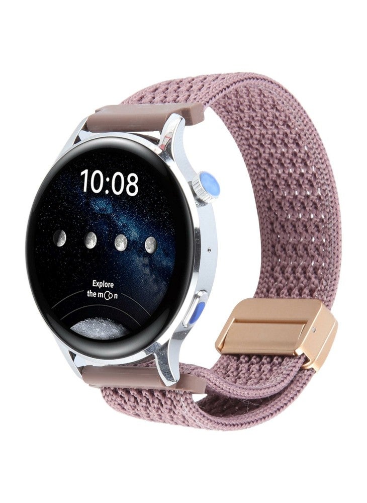 سوار ساعة 22 مم لساعة هواوي GT 5 Pro/GT 5/GT 4/Watch 4/Samsung Galaxy Watch3 45 مم/Huami Amazfit GTR 4 46 مم من النايلون - بنفسجي دخاني - Image 2