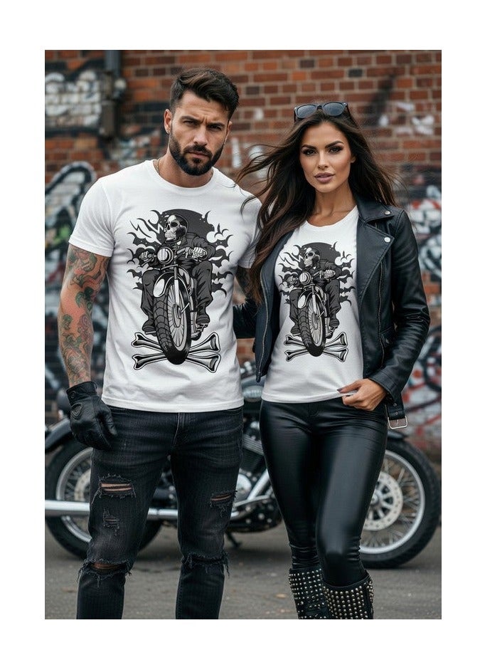 Dirty Lizard White printed t-shirt with Street wear image 100% cotton 14 - Image 1