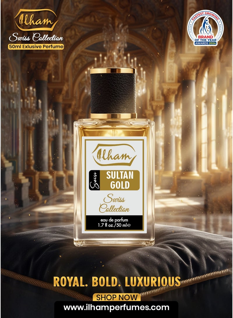 سويِس سلطان غولد (50+5 مل)10% إضافي عطر للرجال