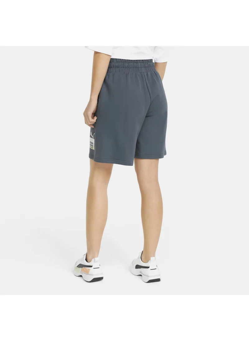 PUMA Women's Brand Love High Waist Longline Shorts