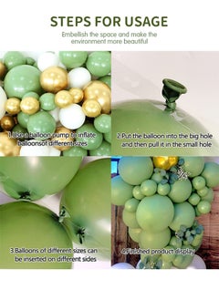 GROIC Sage Green Balloon Arch Kit,123pcs Party Balloons Set Avocado Green Birthday Decoration Party Balloons Garland for Baby Birthday Wedding Party Decorations  - Image 4
