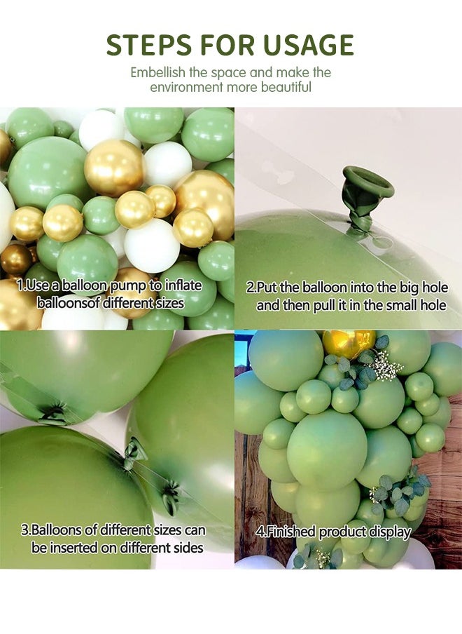 GROIC Sage Green Balloon Arch Kit,123pcs Party Balloons Set Avocado Green Birthday Decoration Party Balloons Garland for Baby Birthday Wedding Party Decorations  - Image 4