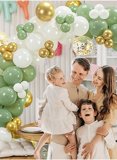 GROIC Sage Green Balloon Arch Kit,123pcs Party Balloons Set Avocado Green Birthday Decoration Party Balloons Garland for Baby Birthday Wedding Party Decorations  - Image 5