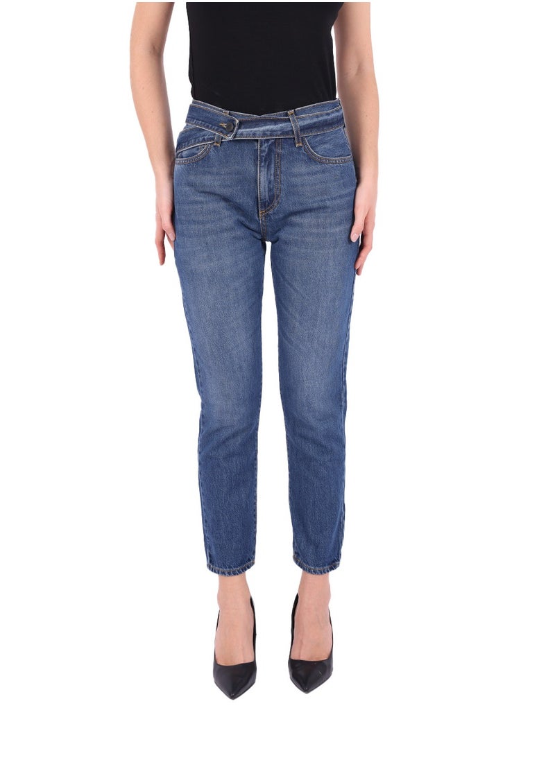 Bardigiani - Mom Belt Jeans (Made in Italy) - Dark - Image 1