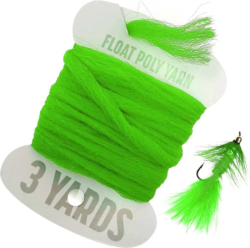 Creative Angler Float Poly Yarn - Professional Synthetic Fly Tying Material - Lightweight & Moisture-Resistant - Perfect for Dry Flies & Strike Indicators (3 Yards) - Image 1