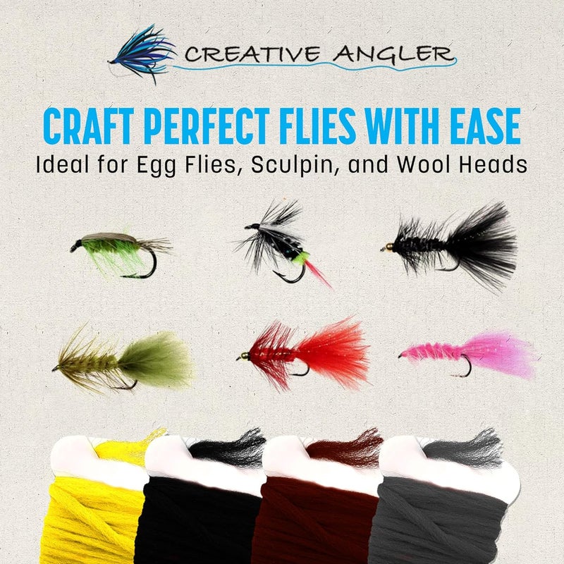 Creative Angler Float Poly Yarn - Professional Synthetic Fly Tying Material - Lightweight & Moisture-Resistant - Perfect for Dry Flies & Strike Indicators (3 Yards) - Image 3