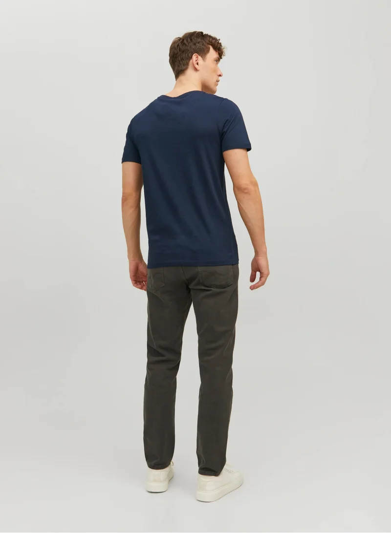 JACK & JONES Logo Crew Neck T-Shirt