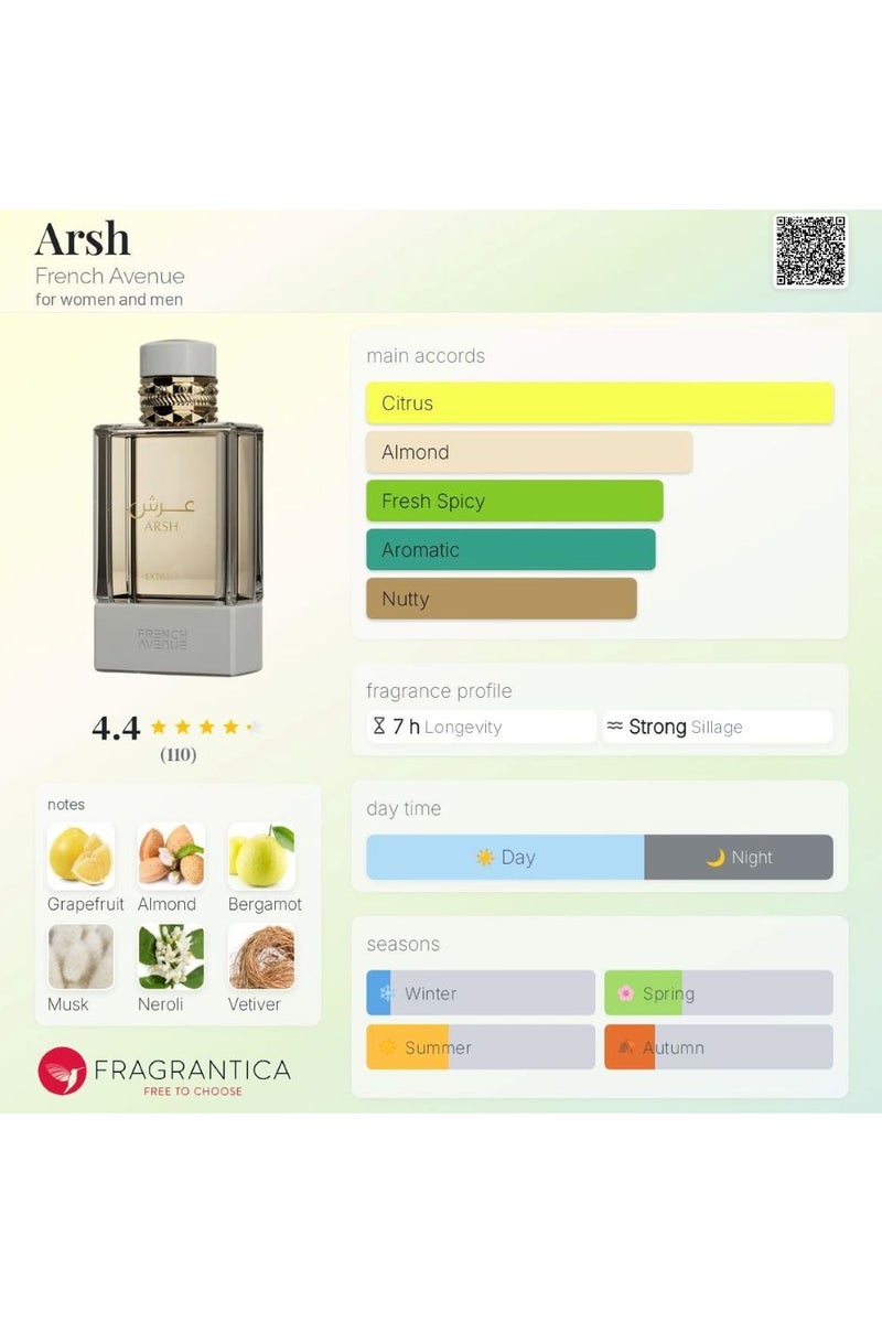 فرنش افينيو عطر فرينش أفينيو عرش اكستريت اودي برفيوم للجنسين 100 مل - Image 4