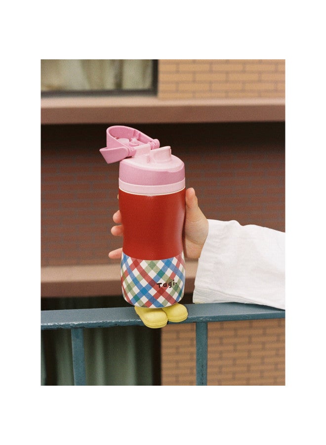 Tagi. Tagi "dress-up Game" Double Drink Insulated Bottle 316l Water Bottle Thermal Cup Birthday Gift 480ml - Blueberry Leopard Print - Image 3