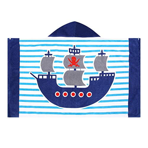 Bavilk Kids Bath Towels, Kids Towel Girls Boys Hooded Beach,Bathroom,Pool Swim Towels 30 × 50 INCH Large Size Ultra Absorbent Cute Cartoon Animal Full Vitality 100% Cotton Wearable Wrap for Child - Image 4