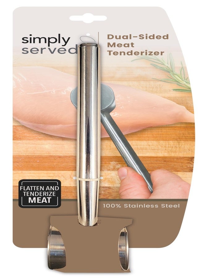 Simply Served Dual-Sided Meat Tenderizer, Meal Prep, Gift for Cook, Pack of 1 - Image 2