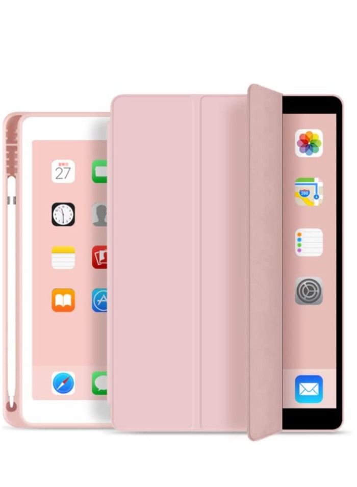 iPad 9.7 Case for iPad 6th Generation iPad 5th Generation Case with Pencil Holder Smart Trifold Stand Back Cover Auto Sleep/Wake for iPad 2018 /2017 9.7 inch Case Pink