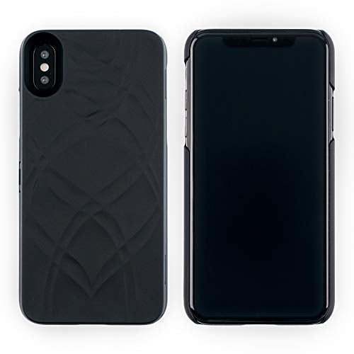 W7ETBEN for iPhone Xs Case,Wallet Case with Kickstand Built-in Mirror Shockproof Card Holder Cover for Apple iPhone X/XS - Black - Image 2