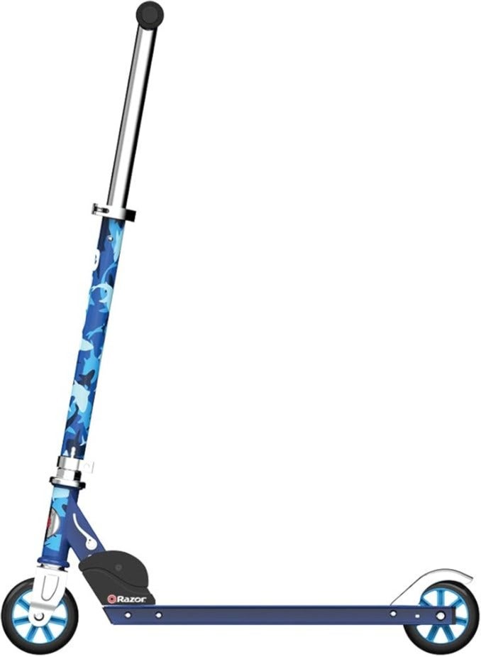 Razor A Kick Scooter for Kids - Blue Camo Shark Edition - Image 2