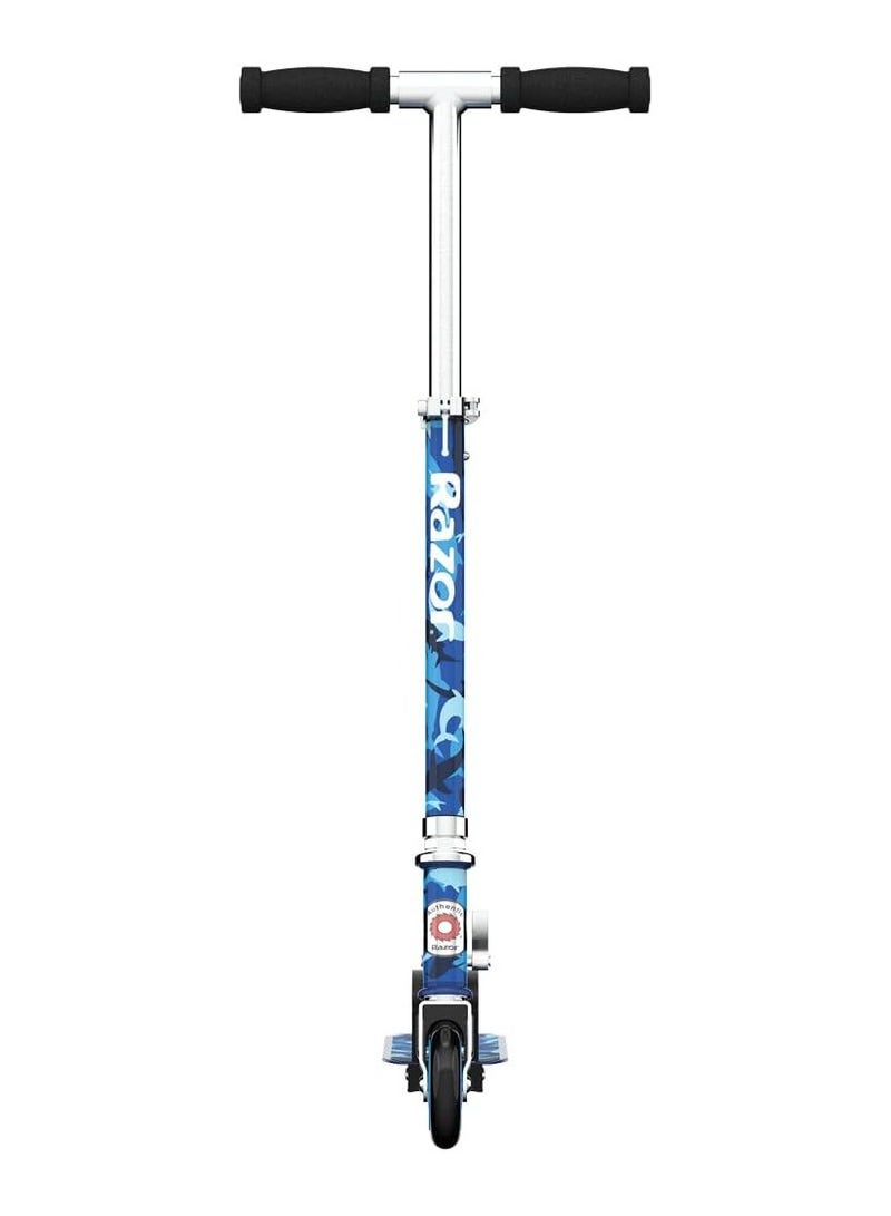 Razor A Kick Scooter for Kids - Blue Camo Shark Edition - Image 3