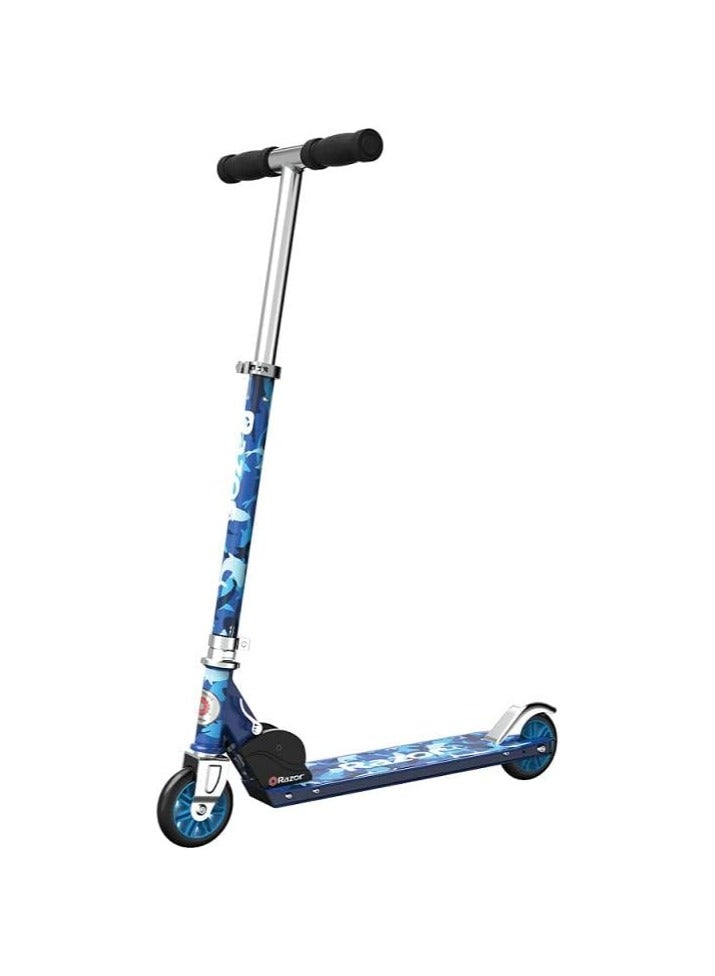 Razor A Kick Scooter for Kids - Blue Camo Shark Edition - Image 4