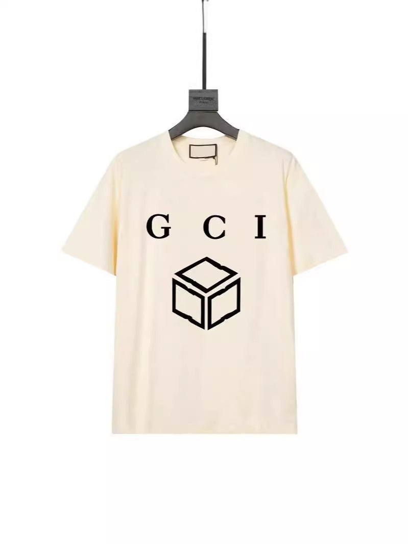Black And White Cube Letter Short Sleeve - Image 4