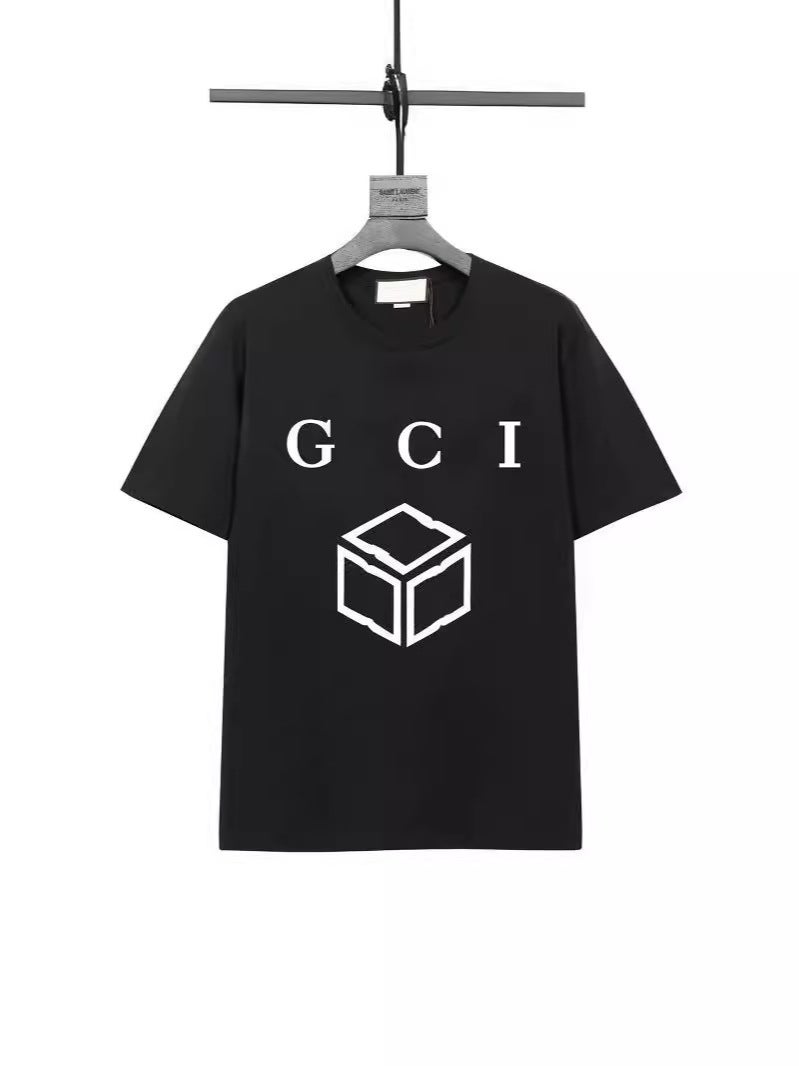 Black And White Cube Letter Short Sleeve - Image 2