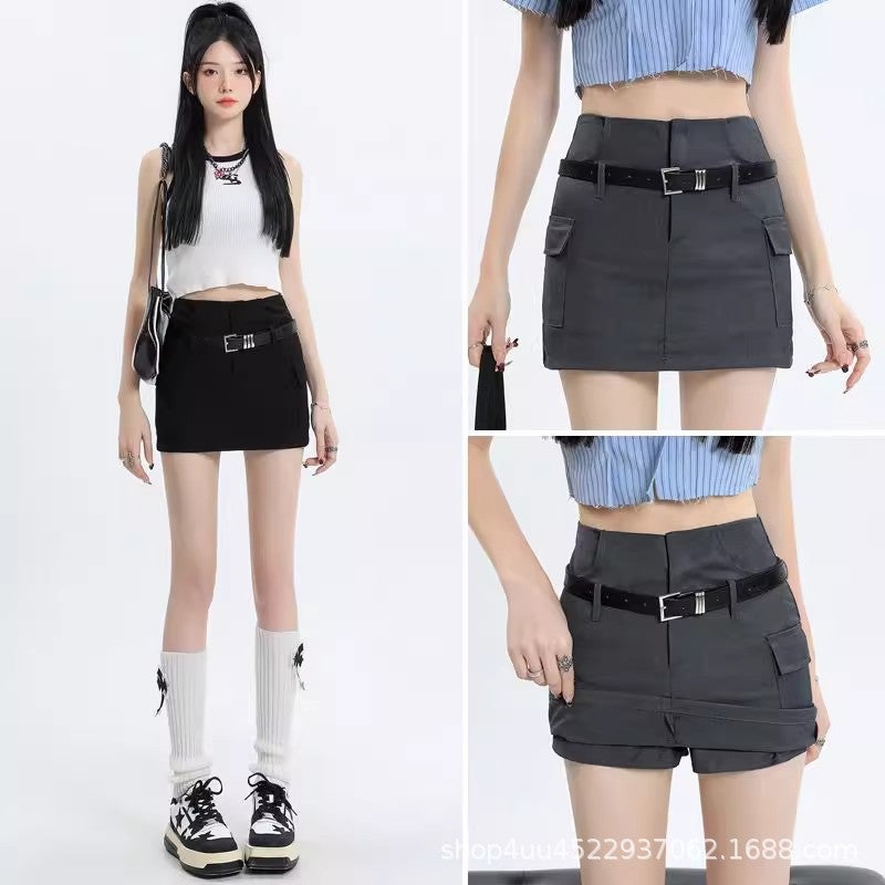 Suit Short Skirt For Women Summer Fashion High-Waist Slim Workwear Skirt Anti-Exposure A-Line Hip Skirt - Image 2