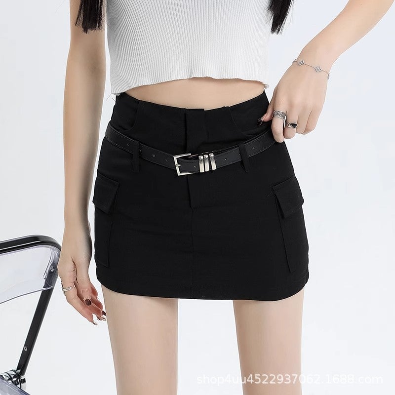 Suit Short Skirt For Women Summer Fashion High-Waist Slim Workwear Skirt Anti-Exposure A-Line Hip Skirt - Image 4