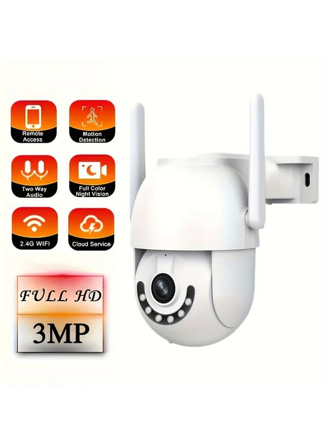 JOOAN 6MP Dual Lens PTZ Security Camera Outdoor 360 Degree Color Night Vision Human Detection Motion Alarm Two Way Talk Wired Ethernet Q3 4 32G - Image 3