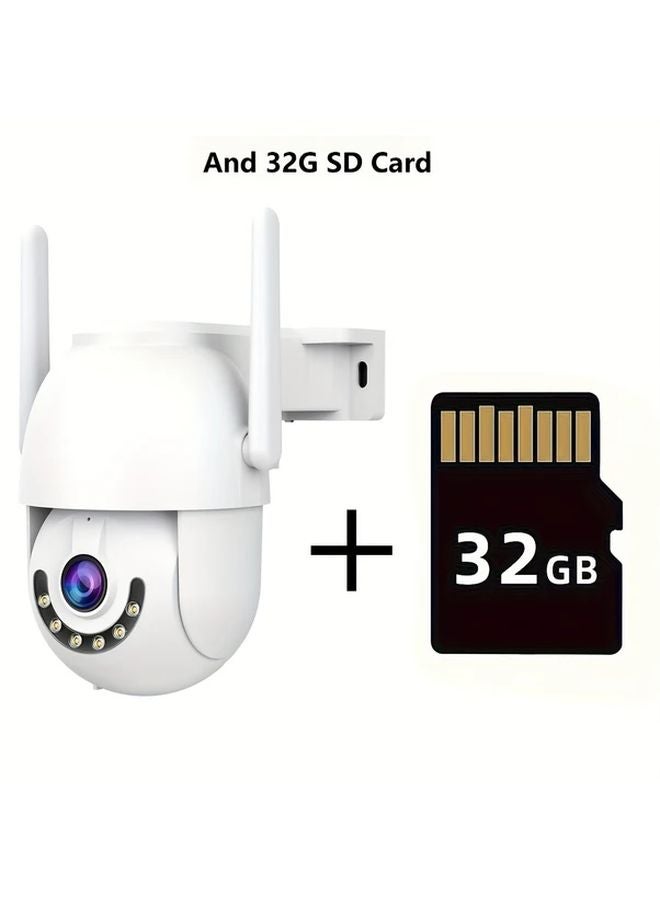 JOOAN 6MP Dual Lens PTZ Security Camera Outdoor 360 Degree Color Night Vision Human Detection Motion Alarm Two Way Talk Wired Ethernet Q3 4 32G - Image 1