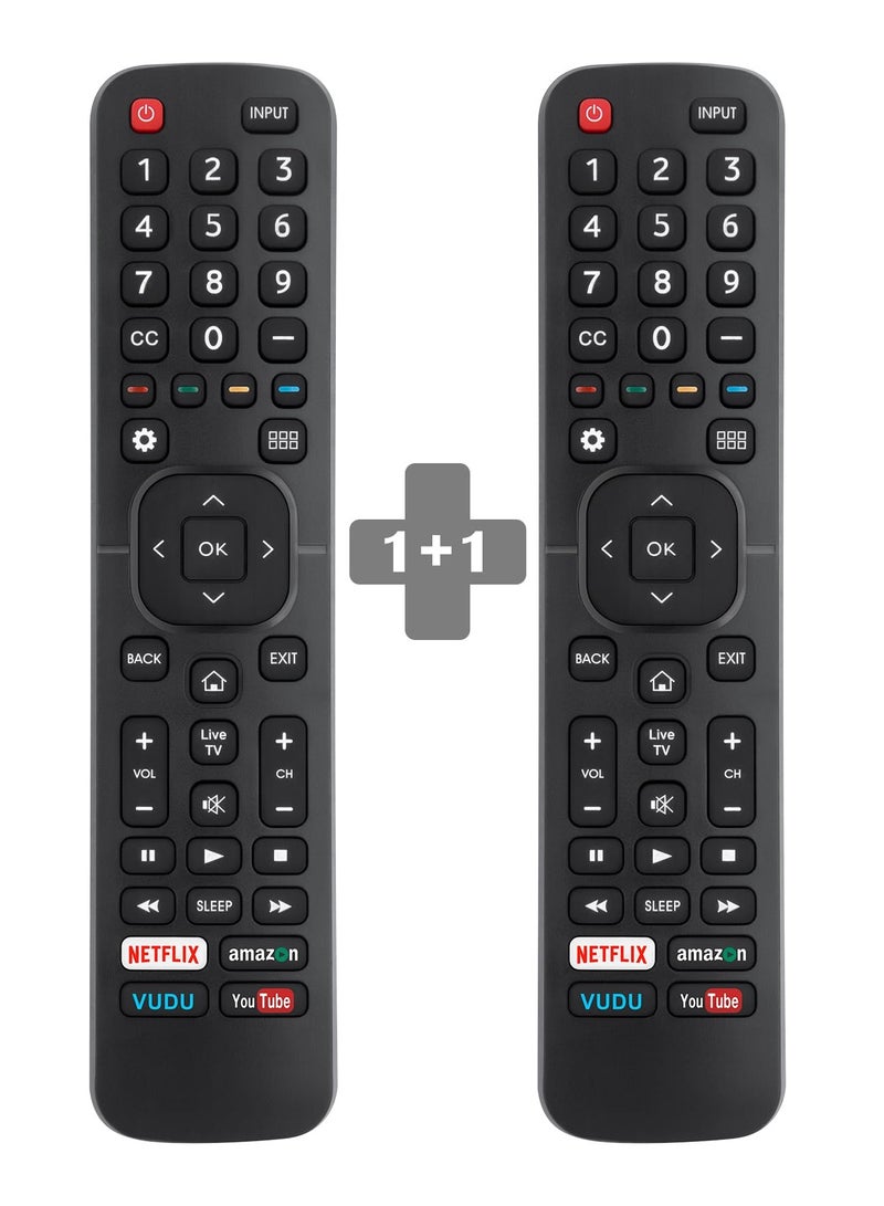 Anmi 【 2 Pack 】 Universal for All Hisense TV Remote, Replacement Compatible for All Hisense 4K LED HD UHD Smart TVs - Image 1