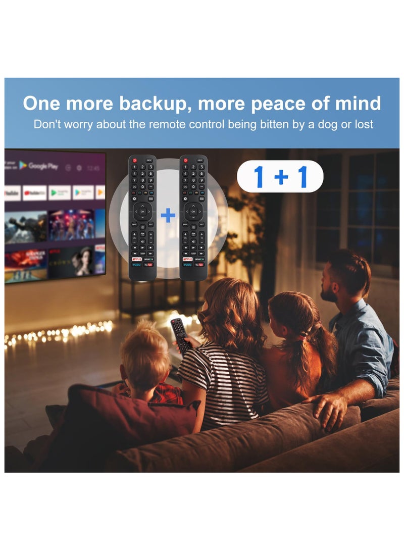 Anmi 【 2 Pack 】 Universal for All Hisense TV Remote, Replacement Compatible for All Hisense 4K LED HD UHD Smart TVs - Image 2