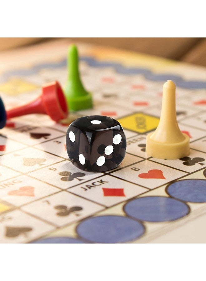 GWHOLE 12 Pcs Standard Game Dice Set, 6-Sided Black Mini Dice for Board Game Math Teaching Project,(Round Square) - Image 4