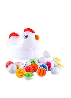 Y&D Toddler Chicken Toy Fine Motor Skills Matching Eggs Best Color And Digit Sorter Egg Toys  - Image 1