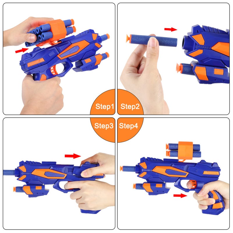 fibevon Shooting Target for Nerf w/Toy Guns and Foam Darts, Upgrade Digital Shooting Game with Touch Screen Practice Target, Electronic Scoring Targets for Nerf Gun for Kids Aged 5 -13 Boys, Girls - Image 4