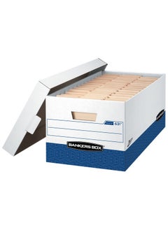 Bankers Box Presto Heavyduty Storage Boxes Instant Assembly Liftoff Lid Letter Case Of 12 (0063101)  - Image 1