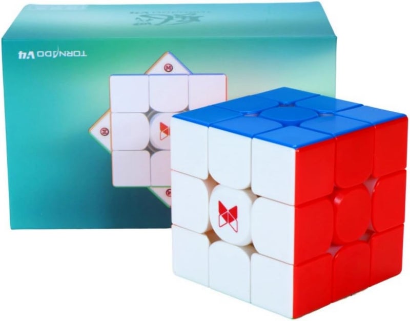 CuberSpeed Cuberspeed XMan Tornado V4 M Flagship 3x3 Stickerless Speed Cube 2024 New top QiYi 3x3 Speed Cube  - Image 5