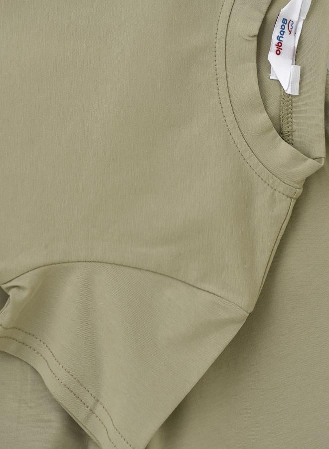 babyqlo Effortless Chic Solid Color Top & Short Set - Image 3