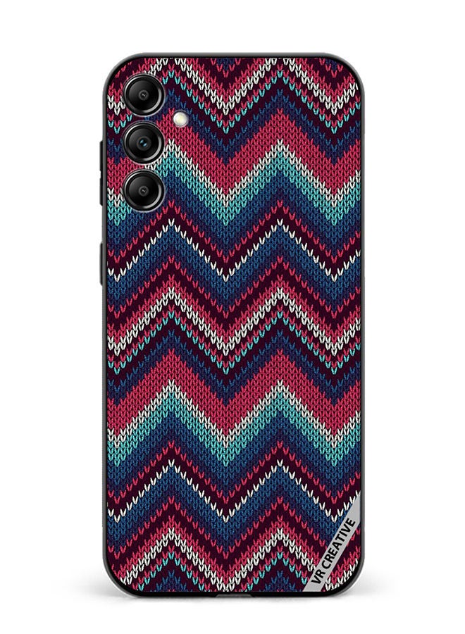 VR CREATIVE Protective Case Cover For Samsung Galaxy A14 5G/A14 Weaved Pattern Design Multicolour - Image 1