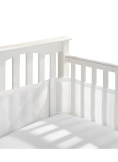 MIXDE Baby Cot Bumper,Baby Boys Girls Nursery Breathable Crib Bed Liner Bumper Set,Airflow Safe 3D Mesh Crib Liner  - Image 1