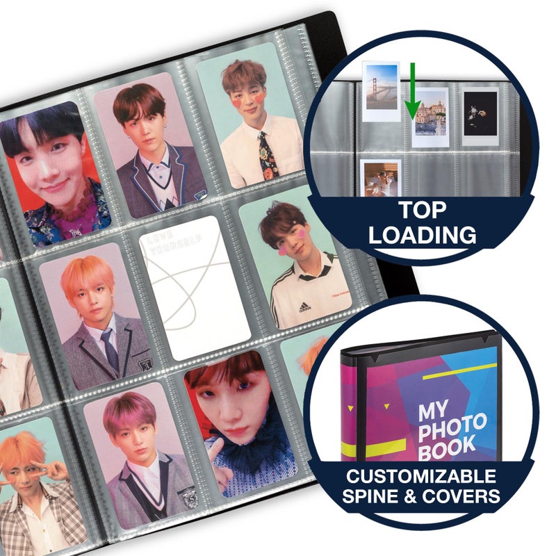 Samsill 288 Pockets Photo Album for Fujifilm Instax Mini LiPlay 12 11 9 8 40 Evo 7s Instant Camera/Mini Link Printer, Polaroid Snap Touch Pic-300 Z2300 Mint Zip Instant Camera Printer - Image 4