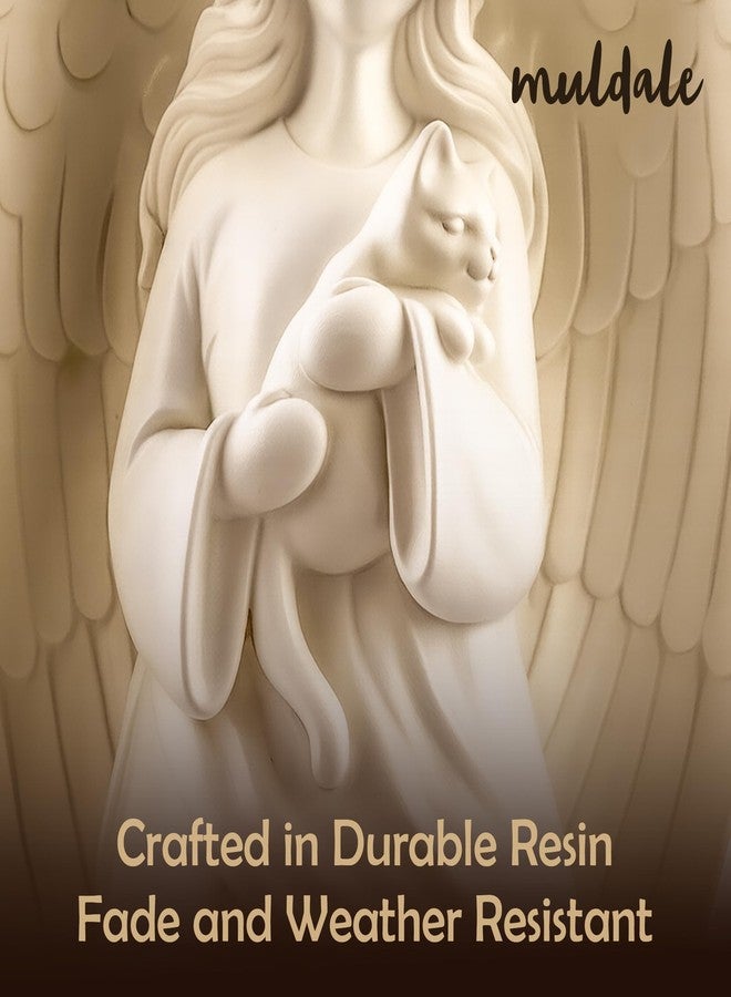 Muldale Angel Statue - Indoor/Outdoor Cat Memorial with Photo Holder - 11' - Image 4