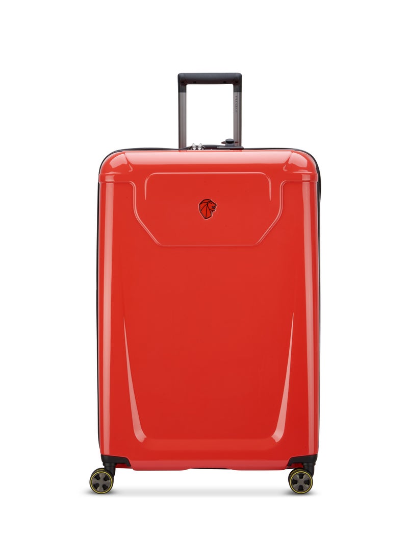 PEUGEOT Voyages Zip 81cm Hardcase 4 Double Wheel  Expandable Check-In Luggage Trolley Red  - Image 1