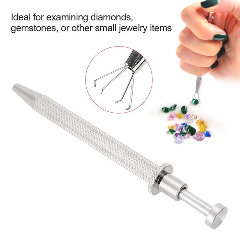 klarako Bead Grabber Tool, Jewelry Pliers Ball Grabber Piercing Holder Pick up Tool Stone Setter Tool Jewelry Tweezers Parts Beads Claw Catcher Grabber Jewelry Making Jeweler Tool Bead Grabber for Jewelry - Image 3