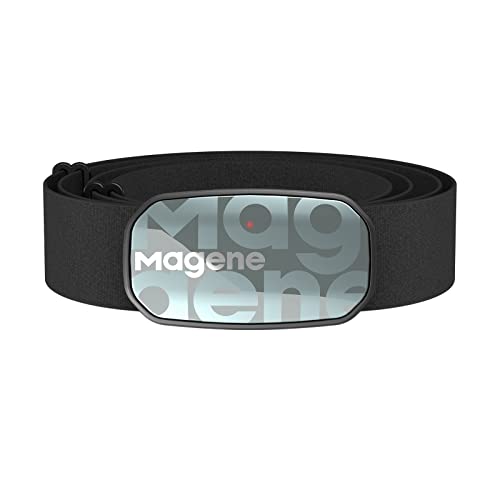 Magene H603 Chest Strap Heart Rate Monitor, ANT+ and Bluetooth Compatible with Fully Adjustable Strap, iPhone & Android Compatible - Image 1