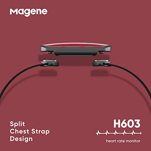 Magene H603 Chest Strap Heart Rate Monitor, ANT+ and Bluetooth Compatible with Fully Adjustable Strap, iPhone & Android Compatible - Image 3